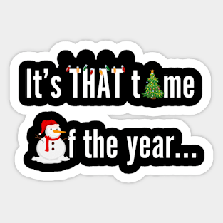 Christmas Lights Holidays It's That Time Of The Year Sticker